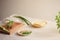 Wrapping Wonton and raw ingredients isolated at kitchen