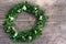 Wreath of boxwood branches