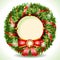 Wreath Christmas with Red Ribbon