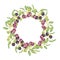 Wreath frame blank maqui berries