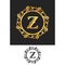 Wreath Swirl Logo Letter Z logos template