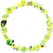 The wreath of yellow flower objects