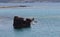 The wreck during the boat trip to Balos island in Greece, Crete