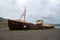 Wreck of the whaling sheep BA 64 - the oldest steel ship in Iceland, in the Westfjords