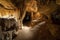 wreckage of ancient civilization, buried alive in mountain cave