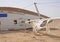 Wreckage of a sailing yacht on the shore