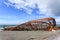 Wreckages on San Gregorio beach, Chile historic site