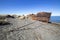 Wreckages on San Gregorio beach, strait of Magellan, Chile