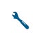 Wrench Blue Icon On White Background. Blue Flat Style Vector Illustration