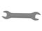 Wrench. Gray industrial tool.