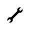 Wrench icon isolated on white background. Wrench vector icon. Spanner symbol