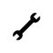 Wrench icon isolated on white background. Wrench vector icon. Spanner symbol