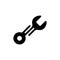 Wrench Icon for logo. Customization, repair and maintenance. Flat  illustration EPS10