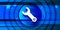 Wrench icon optimum prime digital smart blue banner background abstract futuristic motion illustration