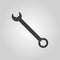 The wrench icon. Settings symbol. Flat