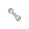 Wrench line icon