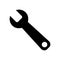 Wrench - metal spanner icon vector design template