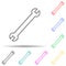 wrench multi color style icon. Simple thin line, outline vector of cars service and repair parts icons for ui and ux, website or