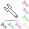 wrench multi color style icon. Simple thin line, outline  of web icons for ui and ux, website or mobile application