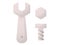 Wrench nut bolt single isolated icon with smooth style