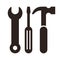 Wrench, screwdriver and hammer icon