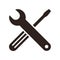 Wrench and screwdriver icon