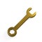 Wrench Tool. 3D Gold Render Illustration