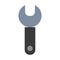 Wrench tool icon spanner equipment vector illustration. Work construction wrench tool mechanic repair symbol. Fix key spanner