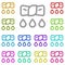 Wring multi color icon. Simple thin line, outline vector of laundry icons for ui and ux, website or mobile application