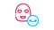 Wrinkle Face Mask Icon Animation