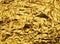 Wrinkled golden foil background