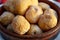 Wrinkled potatoes called papas arrugadas is a typical dish from Tenerife,Canary Islands, Spain.