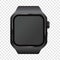 Wrist digital watch mockup, realistic style