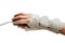 Wrist and hand orthotics support for carpal tunnel syndrome healing