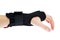 Wrist support with hand isolated