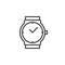 Wrist watch line icon, outline vector sign