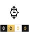 Wrist watch sign or wristwatch vector icon