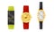 Wrist Watches Collection, Classic and Modern Watches Design Vector Illustration