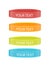 Wristbands set isolated