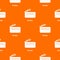 Wristlet bag pattern vector orange