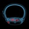Wristwatch (3D xray red and blue transparent)
