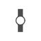 Wristwatch icon. Men\'s hand watches accessory.