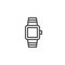 Wristwatch outline icon