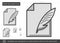 Write document line icon.