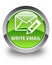 Write email glossy green round button