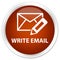 Write email premium brown round button