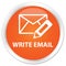Write email premium orange round button
