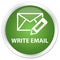 Write email premium soft green round button