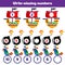 Write the missing number. Mathematics educational game for children. Complete the row, write missing numbers