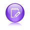 Write notepad icon web button